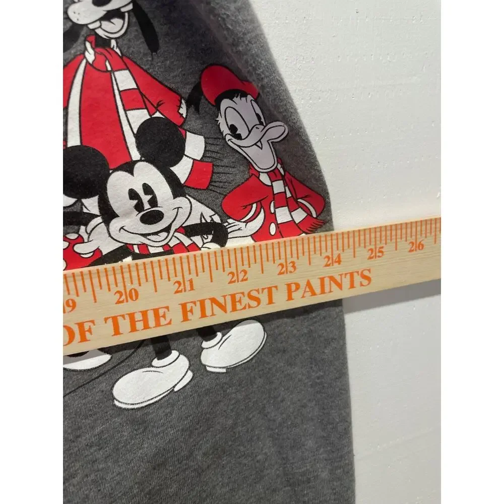 Disney Women's Jogging Lounge Pants Mickey Minnie Characters Size Large Gray - Picture 8 of 9